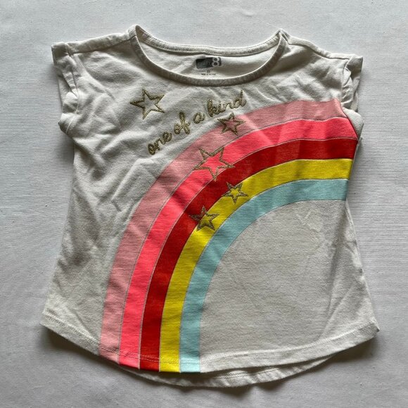 Crazy 8 "One of a Kind" Rainbow Graphic Tee size 2T - Picture 2 of 6